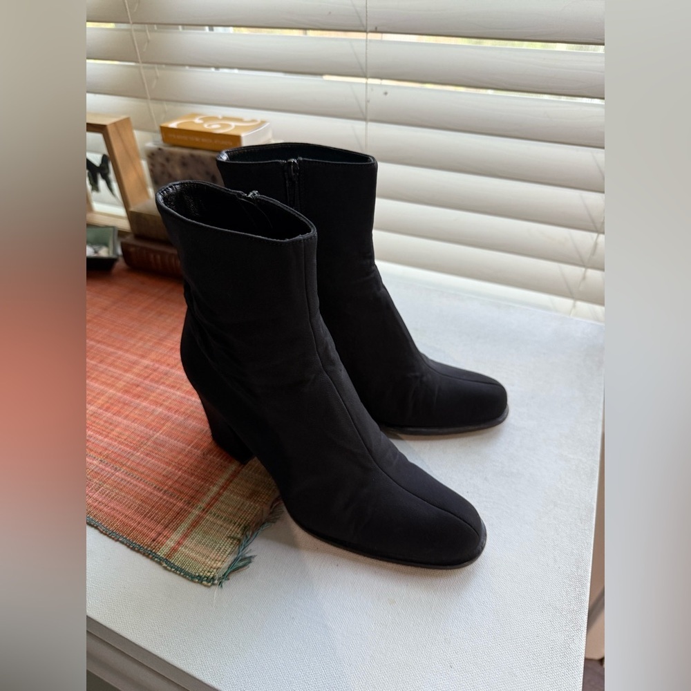 Vintage Prada Nylon/Leather Booties - Picture 2 of 16